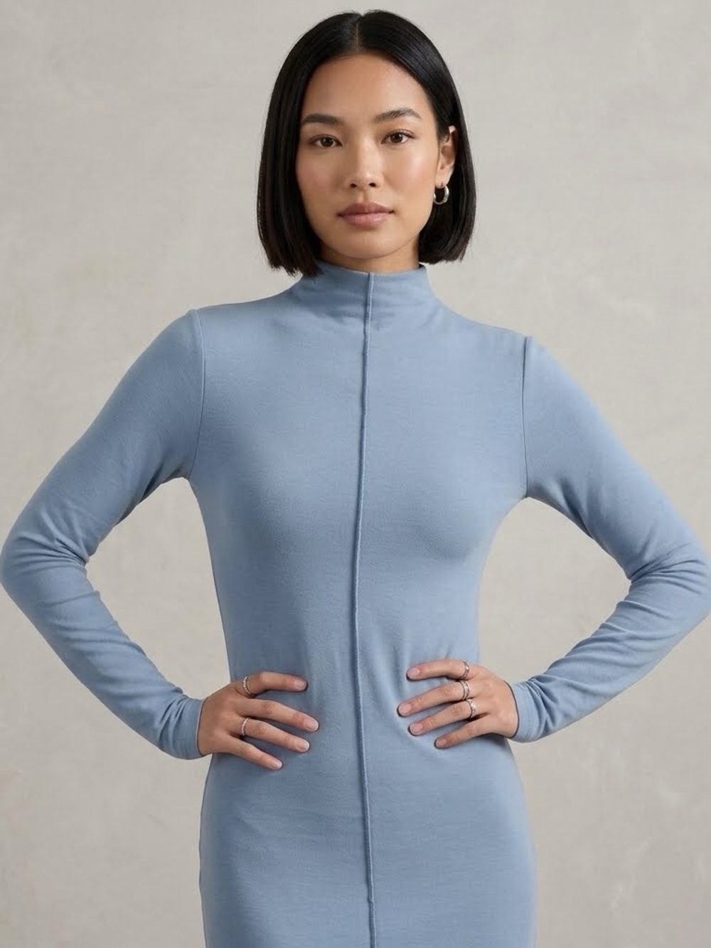 Coco Y Club Blue knit large tunic
